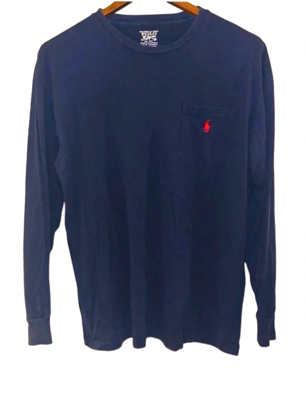 Polo Ralph Lauren Navy Blue Long Sleeve Tee Size Men’s Medium